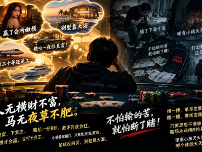 人无横财不富，马无夜草不肥;不怕输的苦，就怕断了赌！